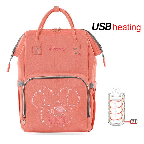 Disney Diaper Bag with USB Bottle Warmer